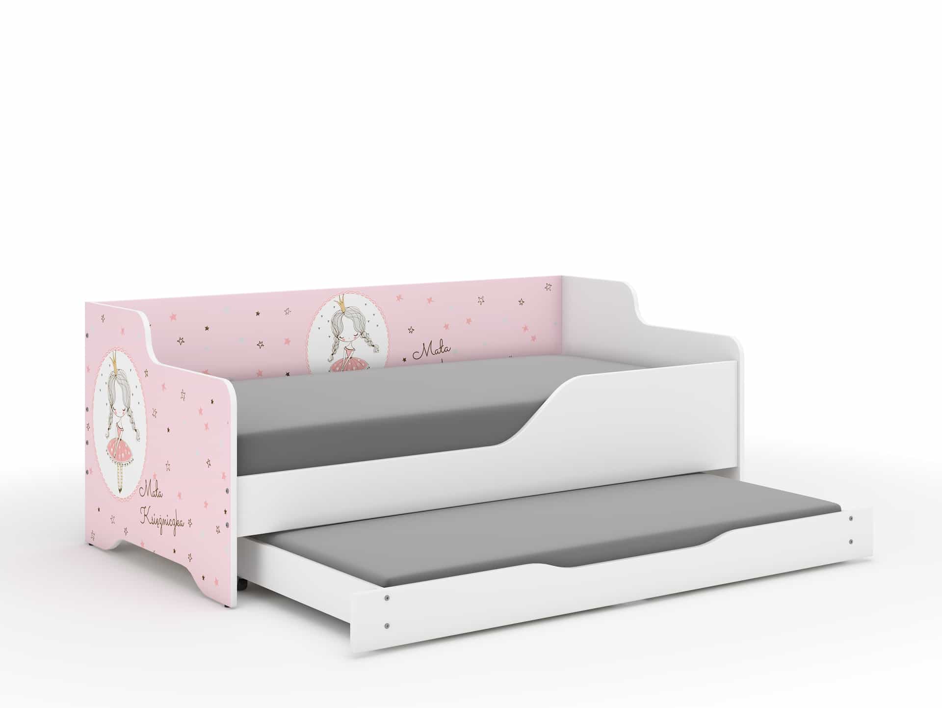 Dětská postel LILU 160x80 PRINCEZNA s funkcí spaní