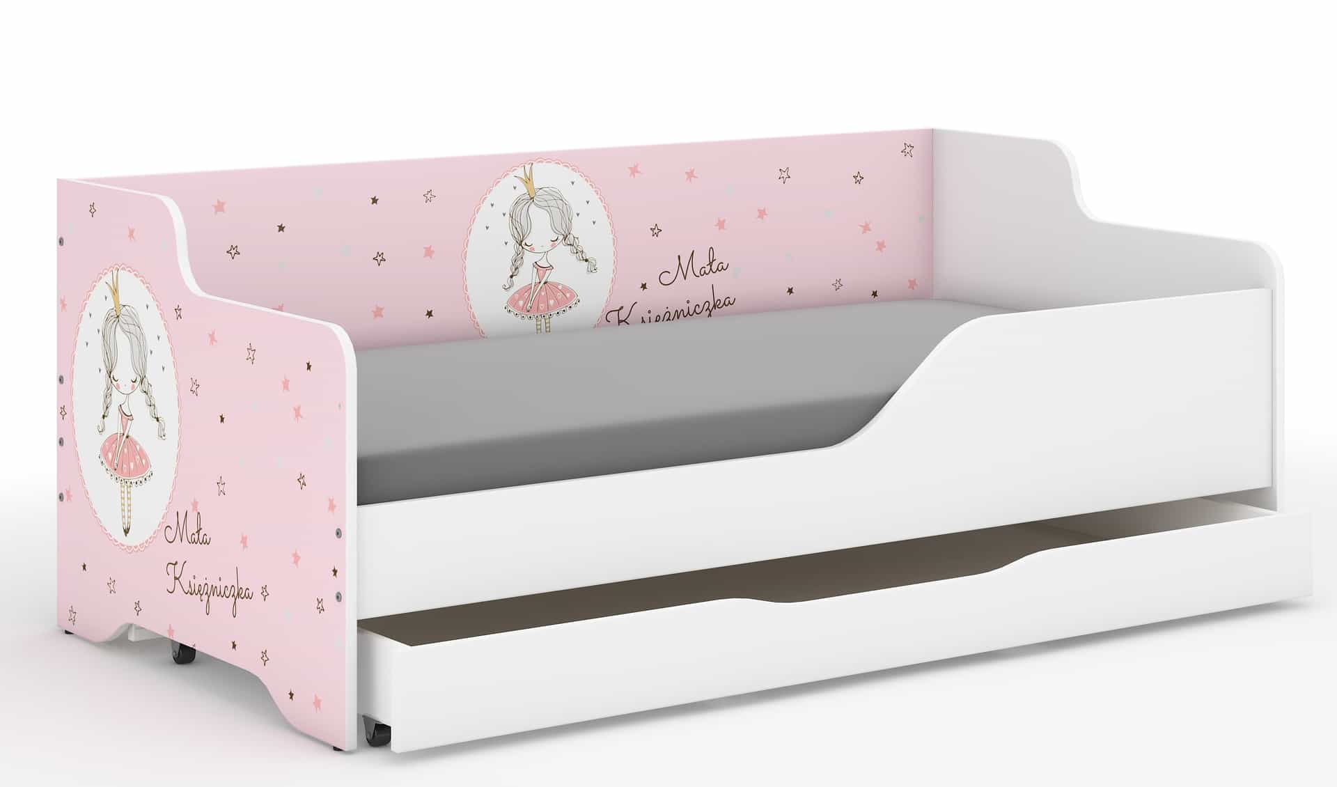 Dětská postel LILU 160x80 PRINCEZNA-sada