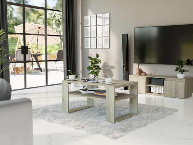 Konferenční stolek do obývacího pokoje dub sonoma 58 x 90 x 53 cm - modern A5