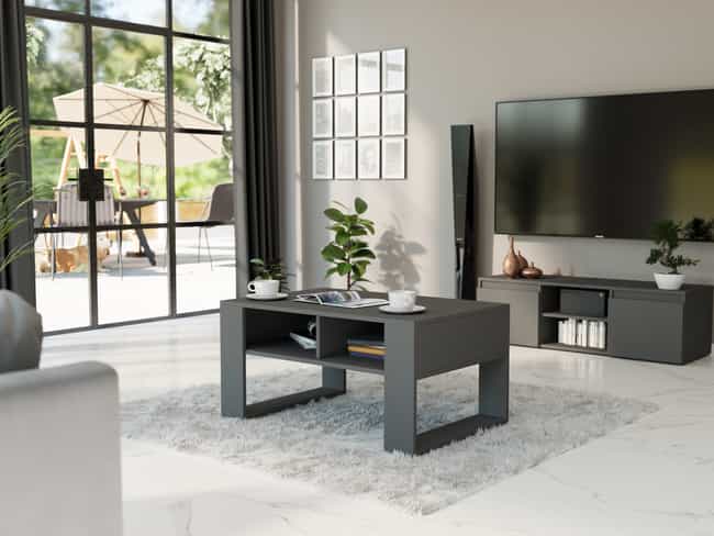 Moderní konferenční stolek antracit 58 x 90 x 55 cm - modern A6