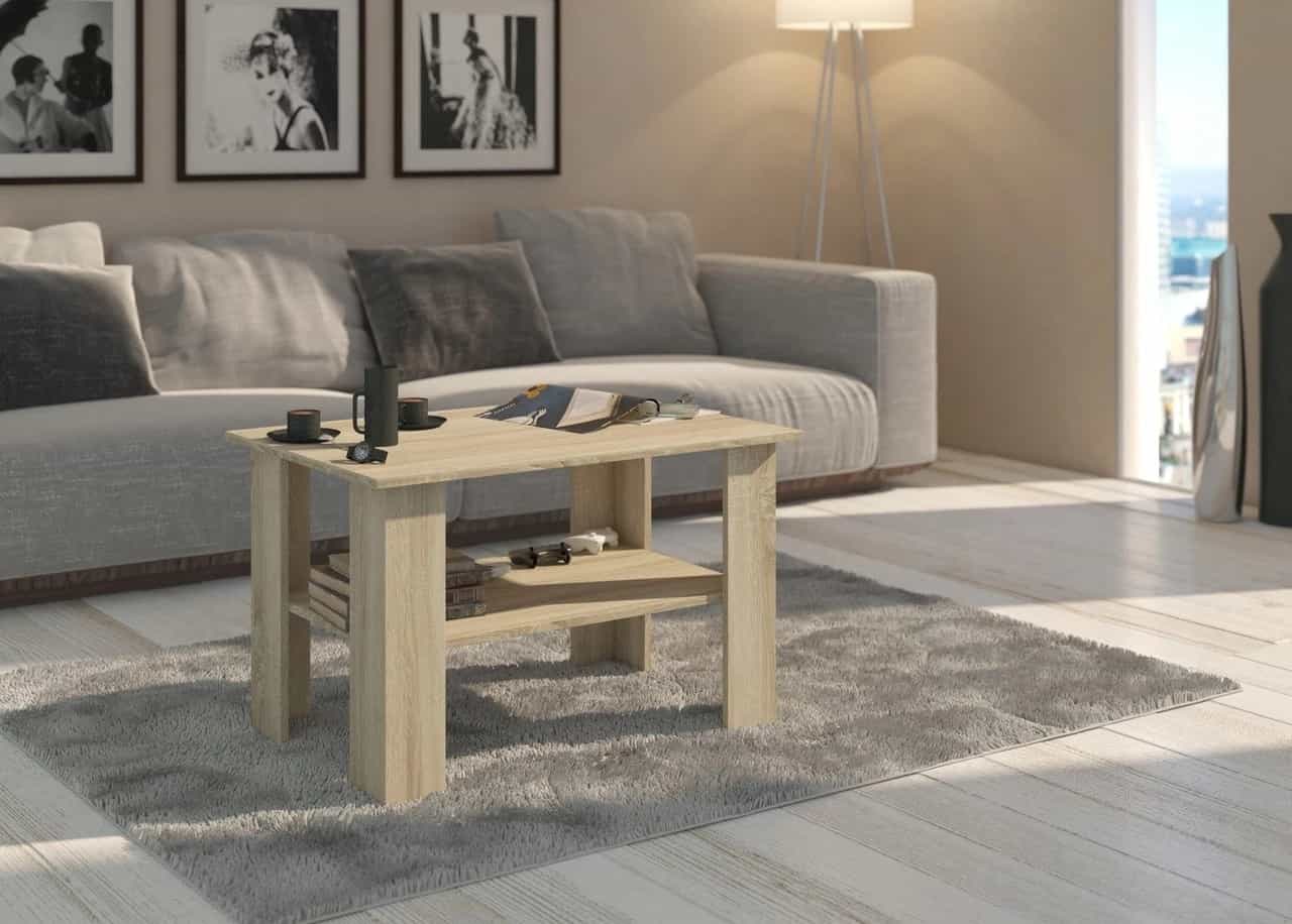 Vysoký konferenční stolek dub sonoma 55 x 120 x 60 cm - modern A2