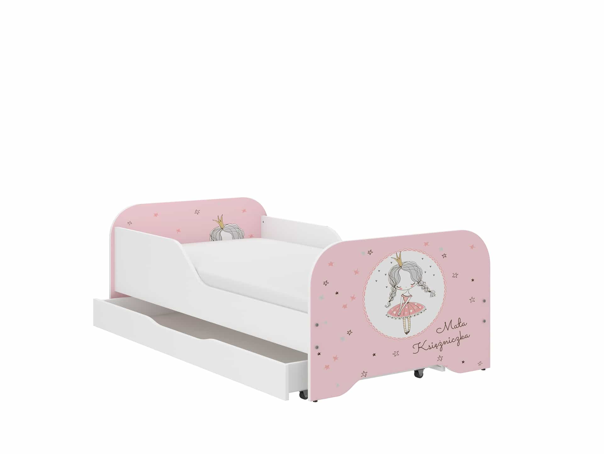 Profilovaná postel MIKI 160cm Princezna s matrací