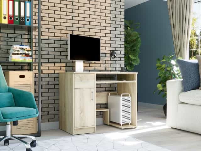 Malý levý počítačový stůl Sonoma 90 x 50 cm - Modern N10