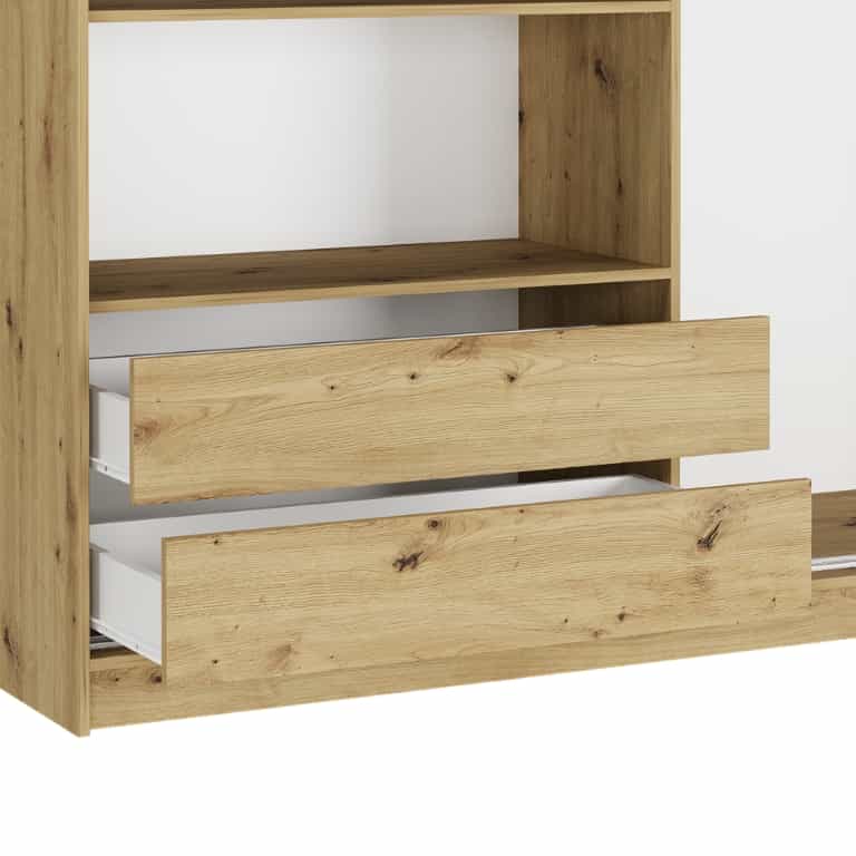 Sada - 2 zásuvky do posuvné skříně Tivaro 203 cm barva Artisan