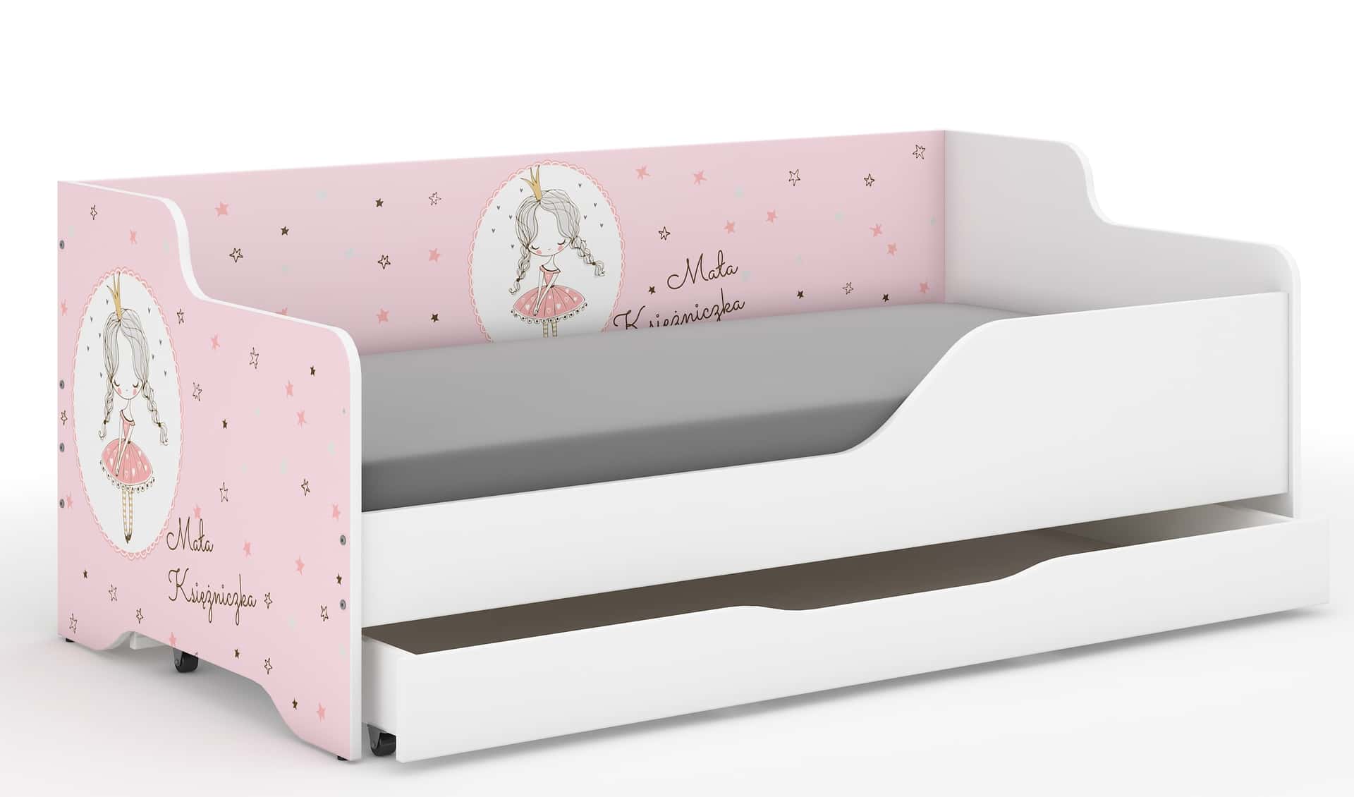 Dětská postel LILU 160x80 PRINCEZNA-sada