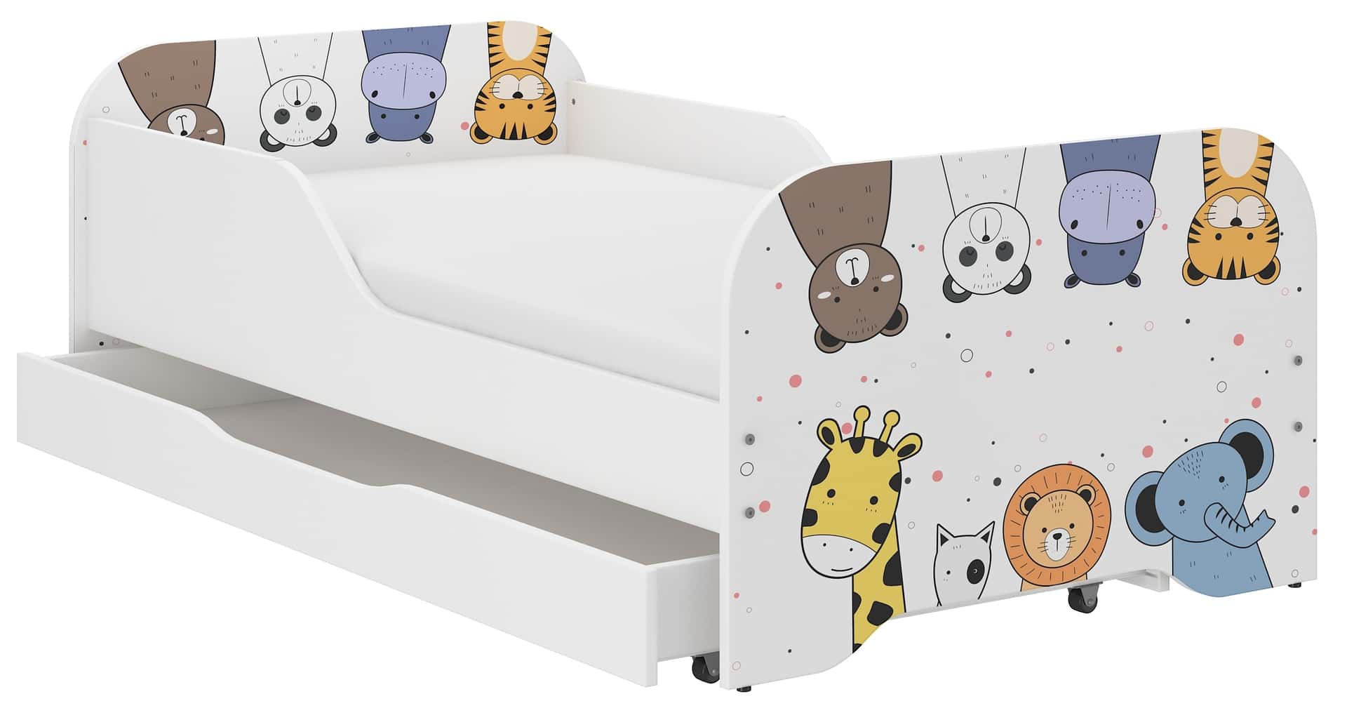 Profilovaná postel MIKI 140cm Mini ZOO