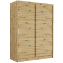 Posuvná skříň Rivano IV 150 cm artisan 2-dveřová artisan stříbrné lišty