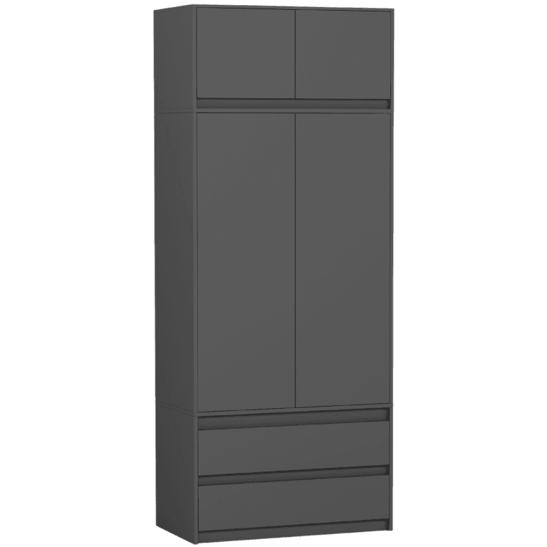 Skříň s nadstavcem do předsíně antracit 90 x 234 cm - NOVÁ – video produktu
