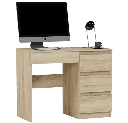 Psací stůl se zásuvkami pravý Sonoma 90 x 50 cm Modern N34 – video produktu